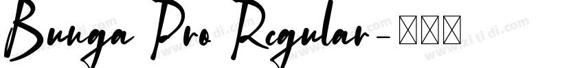 Bunga Pro Regular字体转换 Bunga Pro Regular字体转换